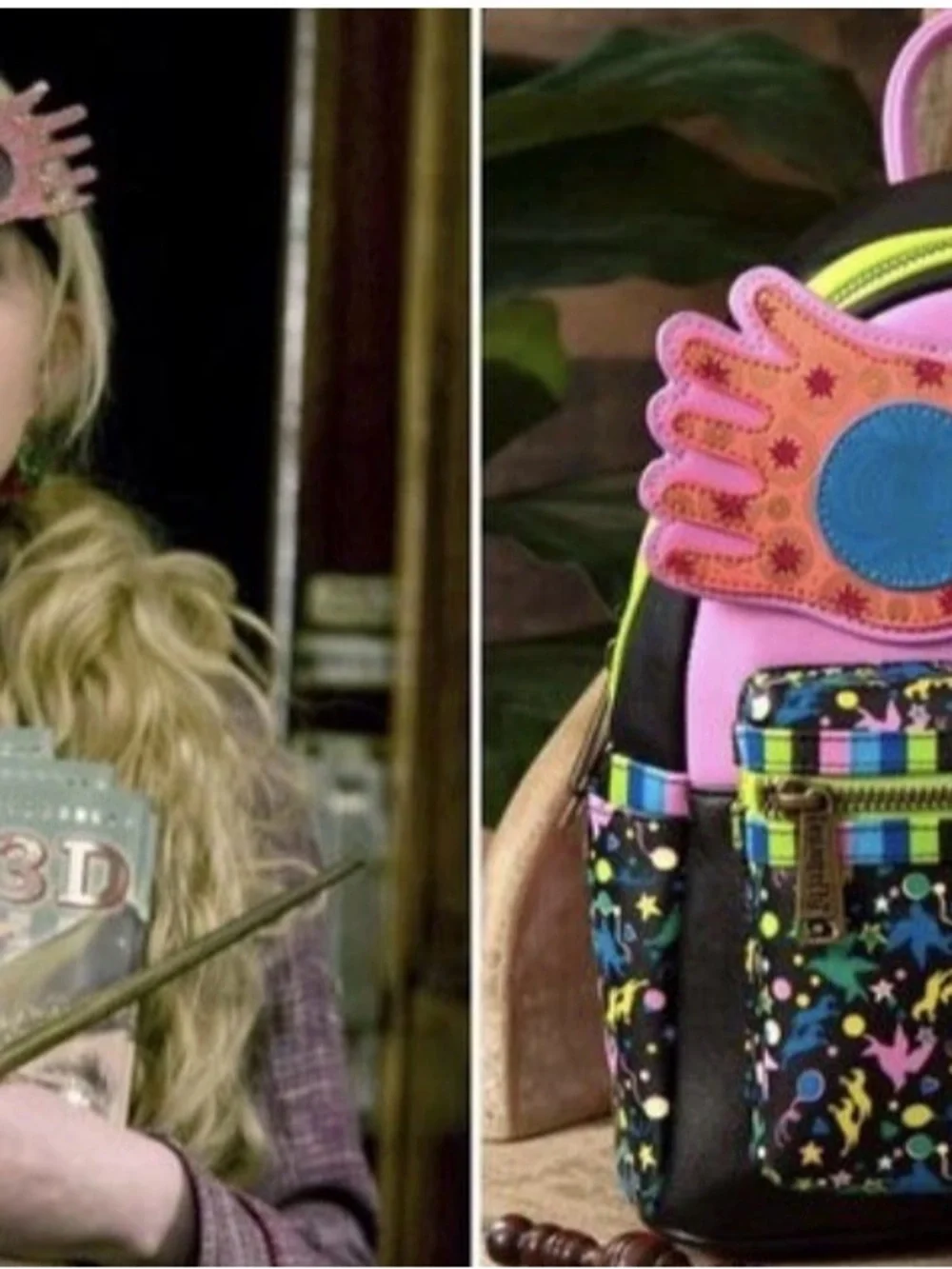 NEW w Tags Loungefly Harry Potter LUNA LOVEGOOD Nargles Spectrespecs Backpack